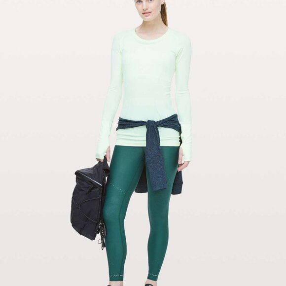 Lululemon Zoned In Tight 27" Senseknit in Green Jasper, size 4 - Picture 3 of 12